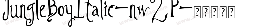 JungleBoyItalic-nw2P字体转换