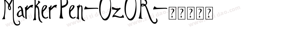MarkerPen-0z0R字体转换