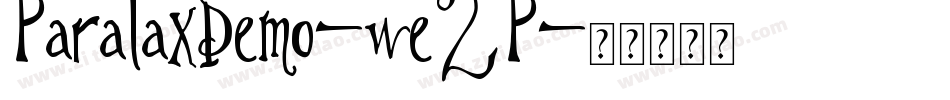 ParalaxDemo-we2P字体转换 ParalaxDemo-we2P字体转换