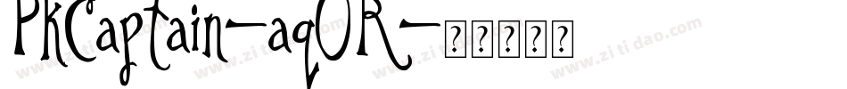 PkCaptain-aq0R字体转换