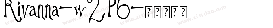 Rivanna-w2P6字体转换