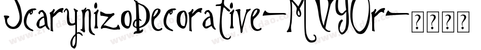 ScarynizoDecorative-MVY0r字体转换