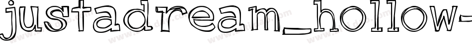 justadream_hollow字体转换