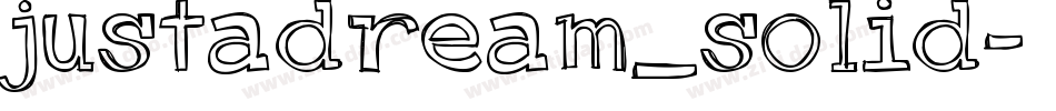justadream_solid字体转换