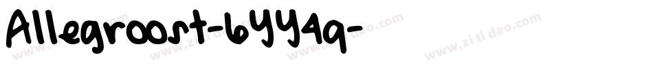 Allegroost-6YY4q字体转换