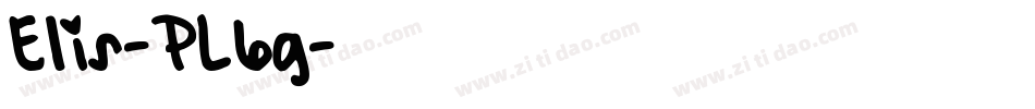 Elis-PL6g字体转换