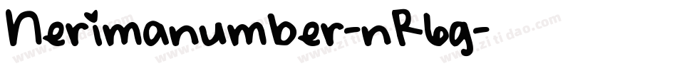 Nerimanumber-nR6g字体转换