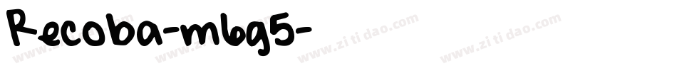 Recoba-m6g5字体转换