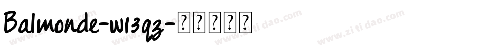 Balmonde-w13qz字体转换