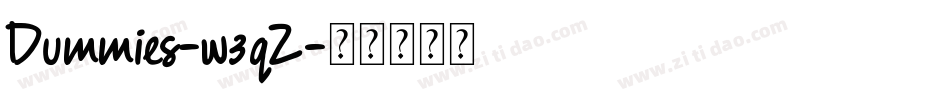 Dummies-w3qZ字体转换