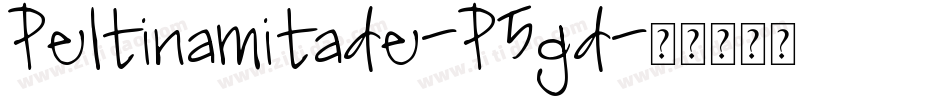 Peltinamitade-P5gd字体转换