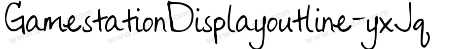 GamestationDisplayoutline-yxJq字体转换