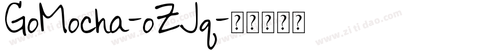 GoMocha-oZJq字体转换