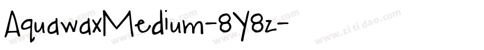 AquawaxMedium-8Y8z字体转换