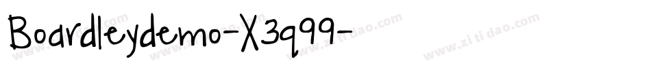 Boardleydemo-X3q99字体转换