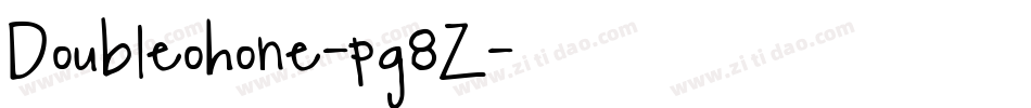 Doubleohone-pg8Z字体转换