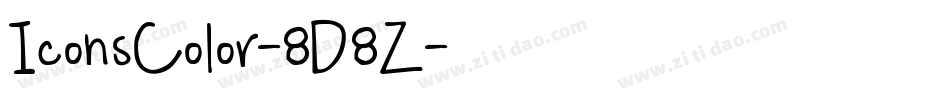 IconsColor-8D8Z字体转换