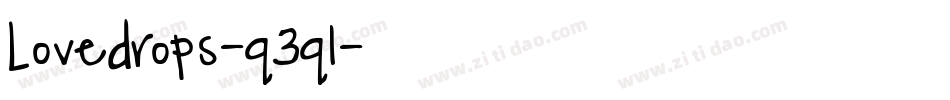 Lovedrops-q3q1字体转换 Lovedrops-q3q1字体转换