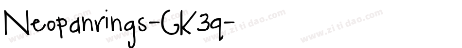 Neopanrings-GK3q字体转换