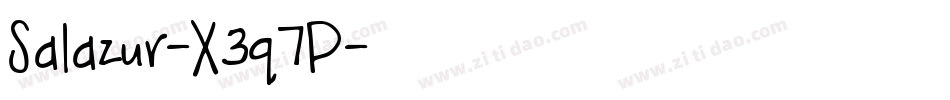 Salazur-X3q7P字体转换 Salazur-X3q7P字体转换