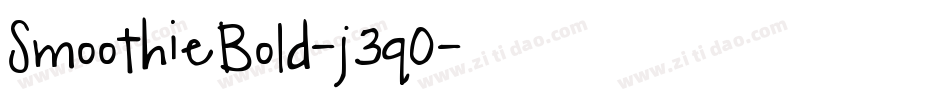 SmoothieBold-j3q0字体转换