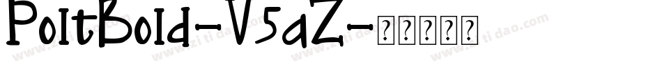 PoltBold-V5aZ字体转换
