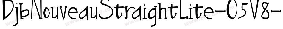 DjbNouveauStraightLite-O5V8字体转换