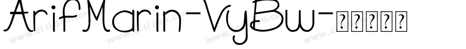 ArifMarin-VyBw字体转换