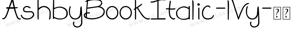 AshbyBookItalic-lVy字体转换