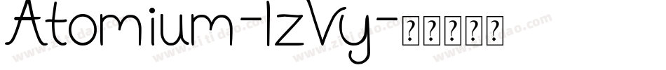 Atomium-lzVy字体转换