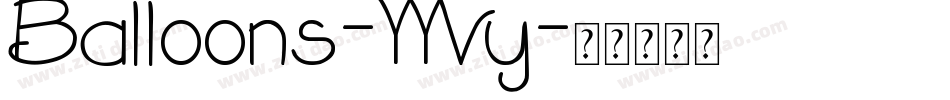 Balloons-YYVy字体转换