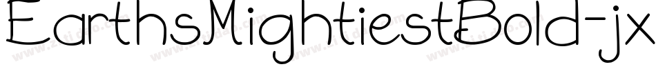 EarthsMightiestBold-jxVy字体转换