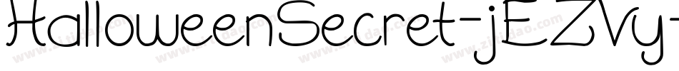 HalloweenSecret-jEZVy字体转换