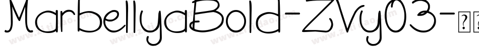 MarbellyaBold-ZVy03字体转换