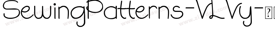 SewingPatterns-VLVy字体转换