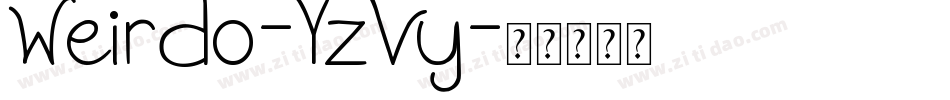 Weirdo-YzVy字体转换