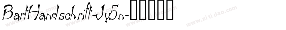 BartHandschrift-Jy5n字体转换
