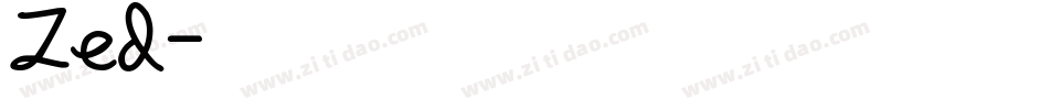 Zed字体转换
