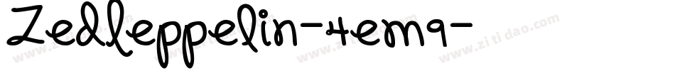 ZedLeppelin-4em9字体转换