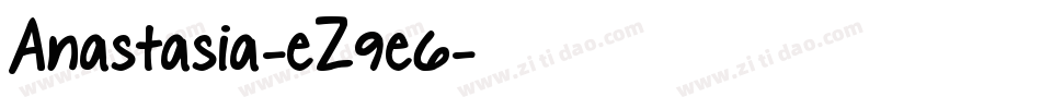 Anastasia-eZ9e6字体转换