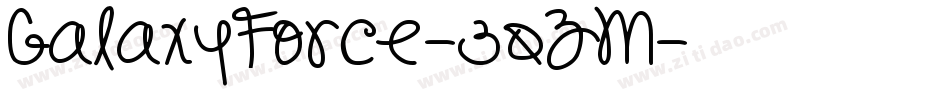 GalaxyForce-30ZM字体转换