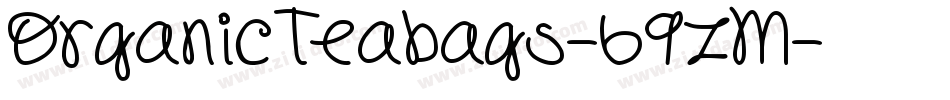 OrganicTeabags-69zM字体转换