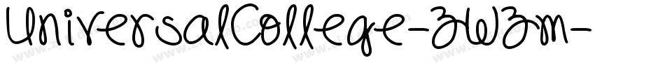 UniversalCollege-ZWZm字体转换