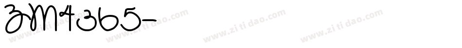 ZM4365字体转换