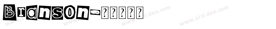 Branson字体转换