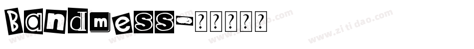 bandmess字体转换