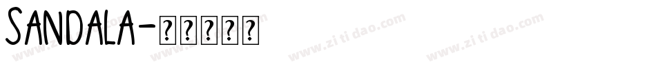Sandala字体转换