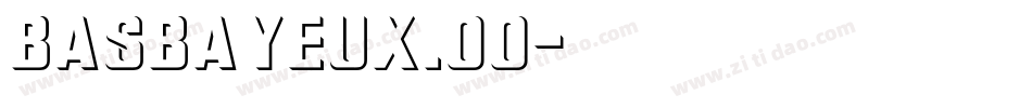 BasBayeux.00字体转换