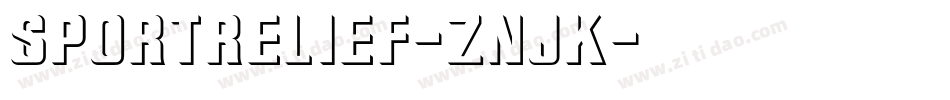 SportRelief-ZnJK字体转换