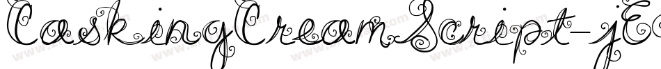 CaskingCreamScript-jEV2y字体转换